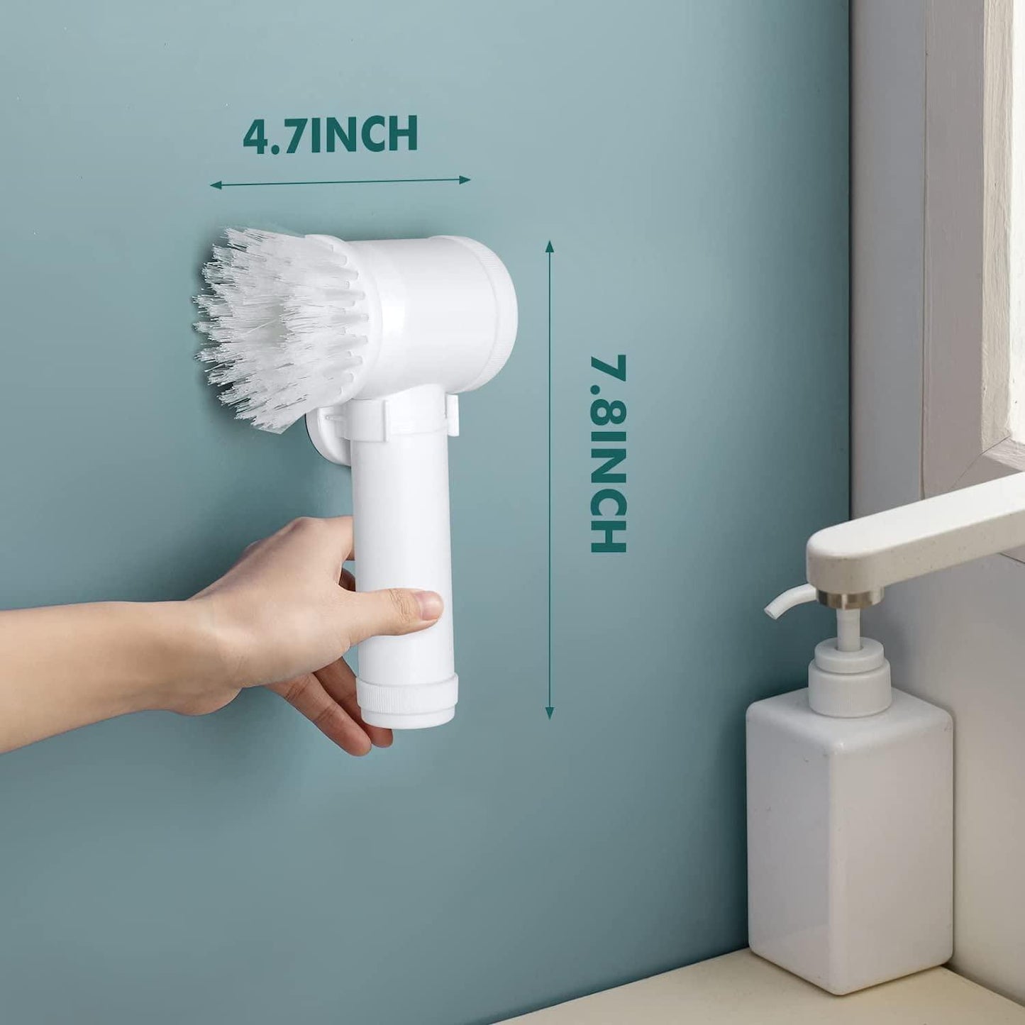 5-in-1 Powerful Electric Spin Scrubber | Powerful Cordless Cleaning Brush for Bathroom, Kitchen & More!
