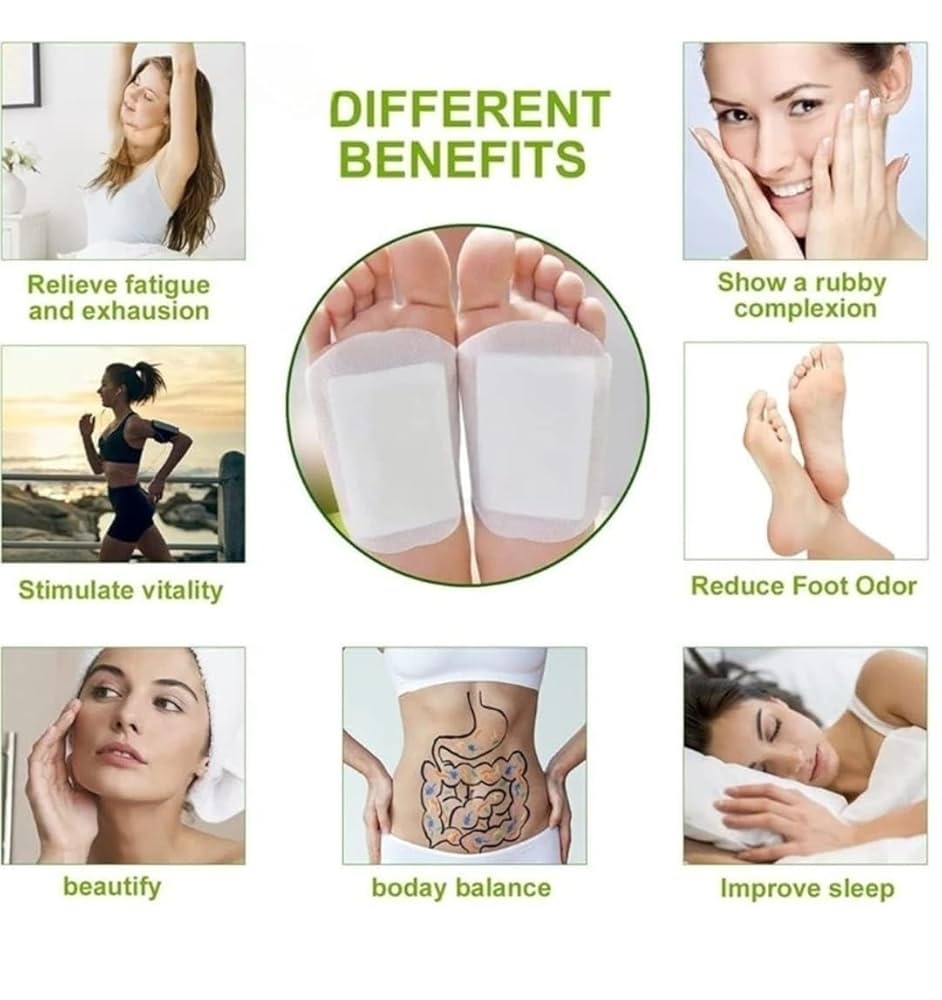 Bee Venom Lymphatic Drainage & Slimming Foot Patches (10 Patches)
