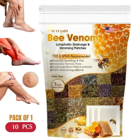 Bee Venom Lymphatic Drainage & Slimming Foot Patches (10 Patches)