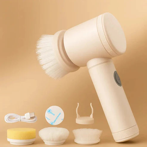 5-in-1 Powerful Electric Spin Scrubber | Powerful Cordless Cleaning Brush for Bathroom, Kitchen & More!